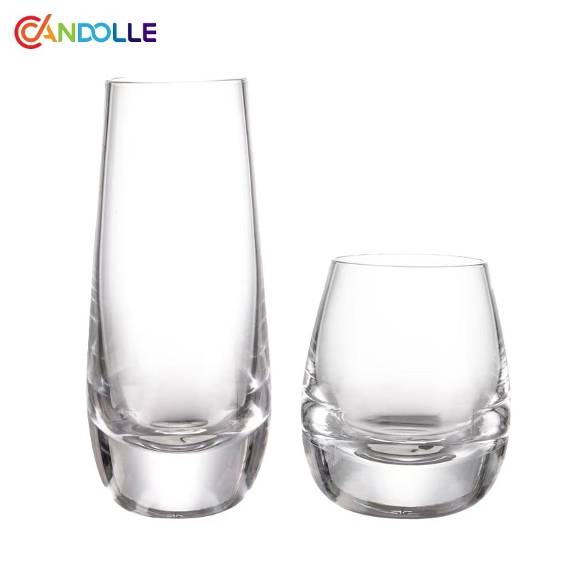 260ml/310ml Clear Elegant Safe Heavy Base Drinking Whisky Beer Glasses for Bar Home