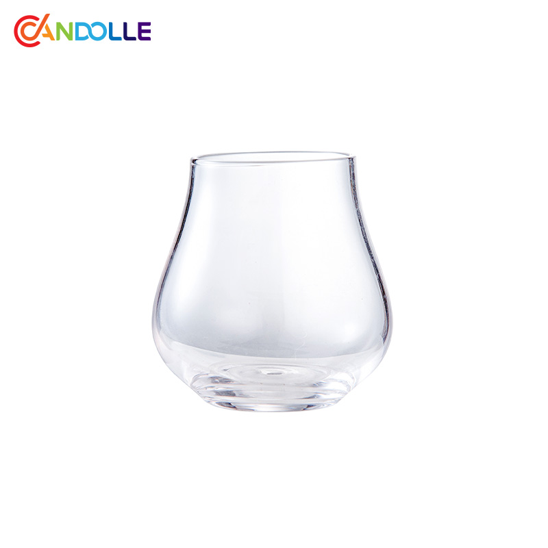 110ml Tulip-shaped Stemless Whiskey Glasses For Bar