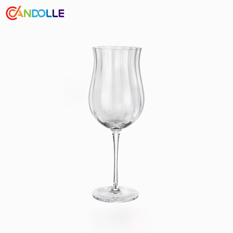 420ml Handblown Burgundy Lead-free Crystal Glasses for White Wine