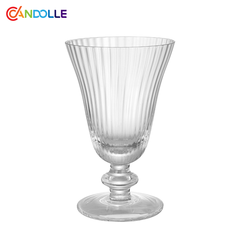 240ml Medium Vintage Vertical Ribbed White Wine Goblet 