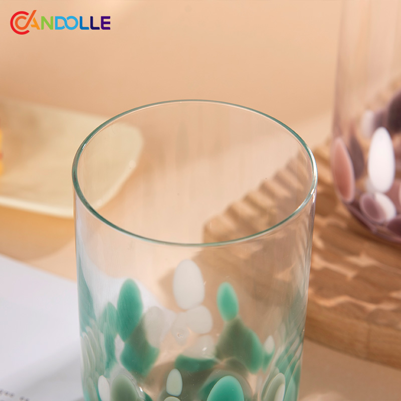 460ml Multi-Color Straight Glass Tumbler for Home Gifting