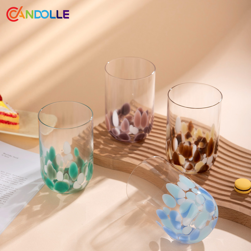 460ml Multi-Color Straight Glass Tumbler for Home Gifting