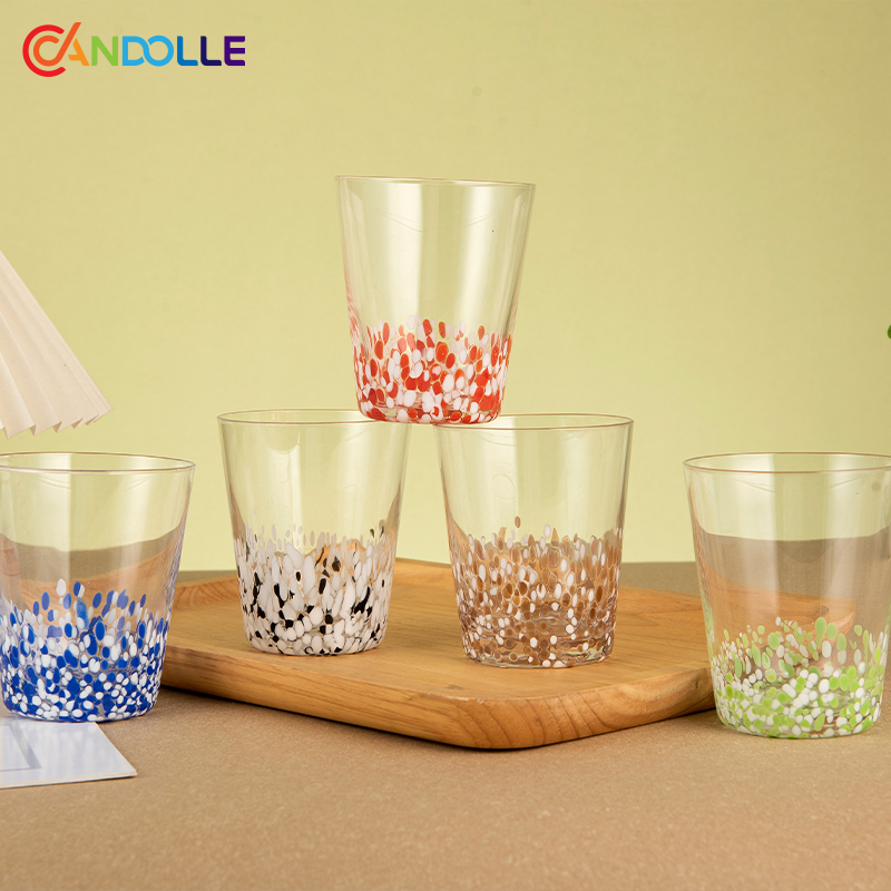 320ml Confetti-Embedded Crystal Glass Drinkware for Parties/Everyday Use 320ml Confetti-Embedded Crystal Glass Drinkware for Parties/Everyday Use