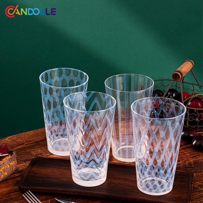 570ml Tall Mouth Blown Highball Bone Meal Glass Cups for Beverages Wine 570ml Tall Mouth Blown Highball Bone Meal Glass Cups for Beverages Wine