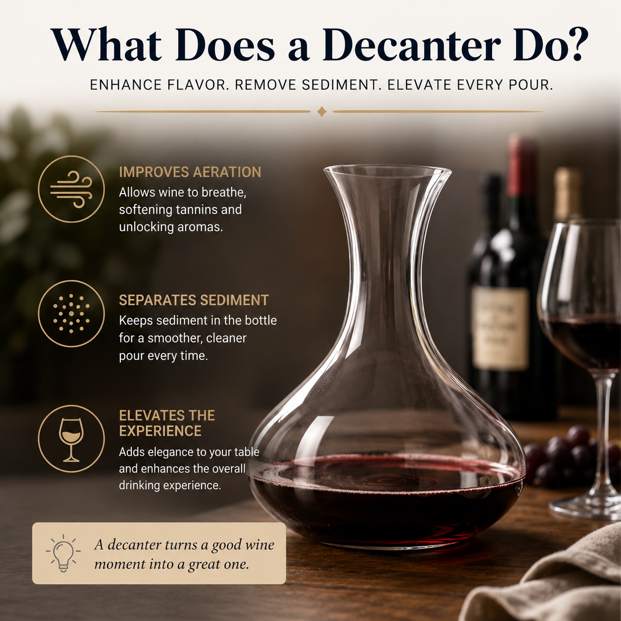 What Does a Decanter Do?