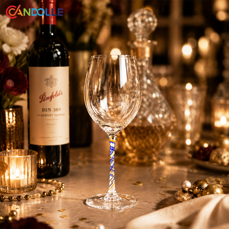 Artisan Colored Twisted Stem Wine Goblets Champagne Cocktail Coupe Glasses Artisan Colored Twisted Stem Wine Goblets Champagne Cocktail Coupe Glasses