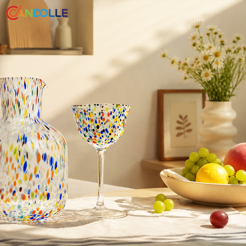 300ml Confetti Coupe Glass Stemmed Dessert Bowl for Ice-cream 300ml Confetti Coupe Glass Stemmed Dessert Bowl for Ice-cream