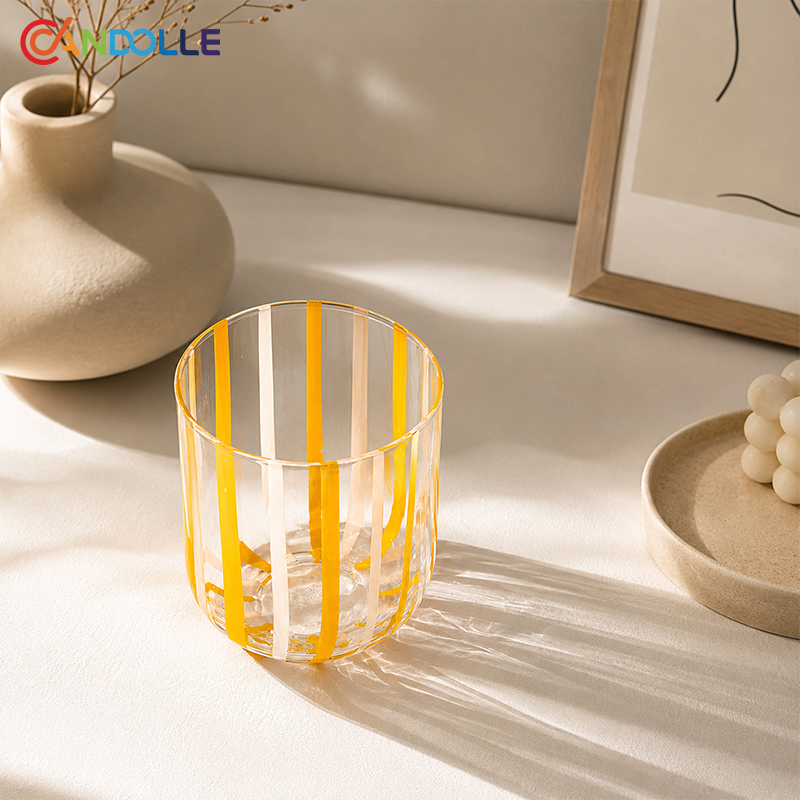 1L Mid Century Striped Bedside Glass Carafe Set with Tumbler 1L Mid Century Striped Bedside Glass Carafe Set with Tumbler