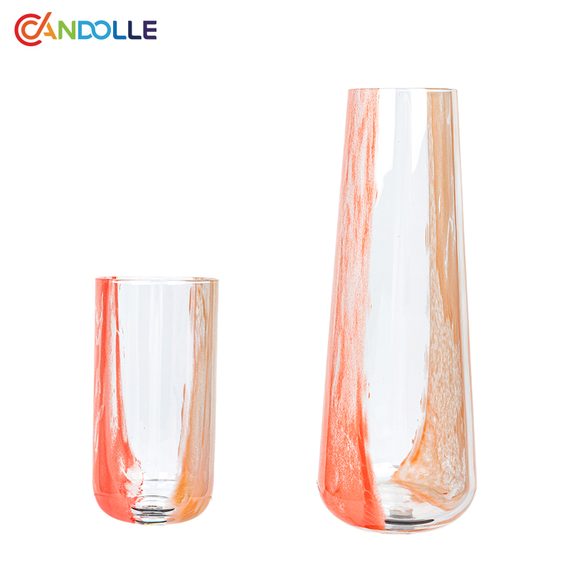 1100ml Gradient Streak Glass Carafe Tumbler Drinkware Set