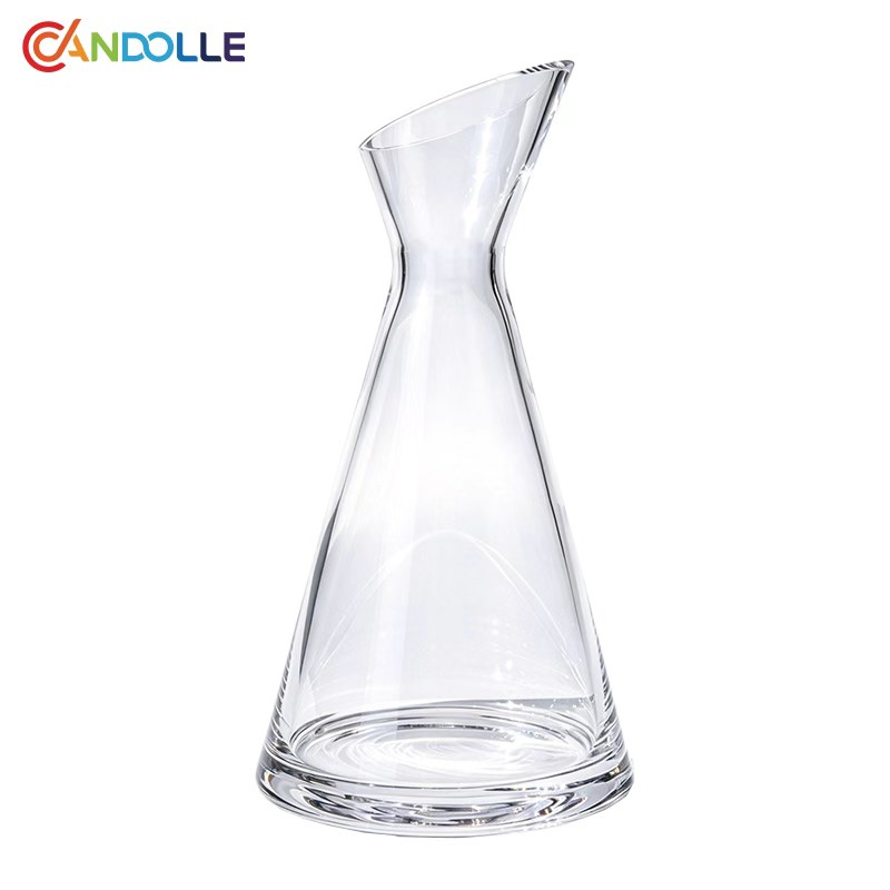 40oz Slanted Wine Decanter Angled Spout