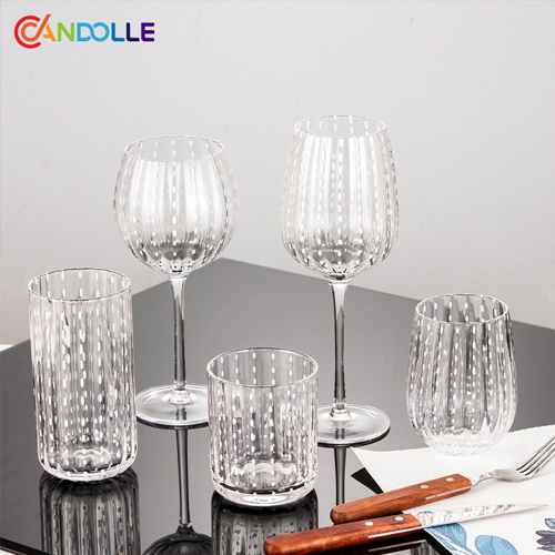 Place setting with elegant tableware and glassware for dining experience