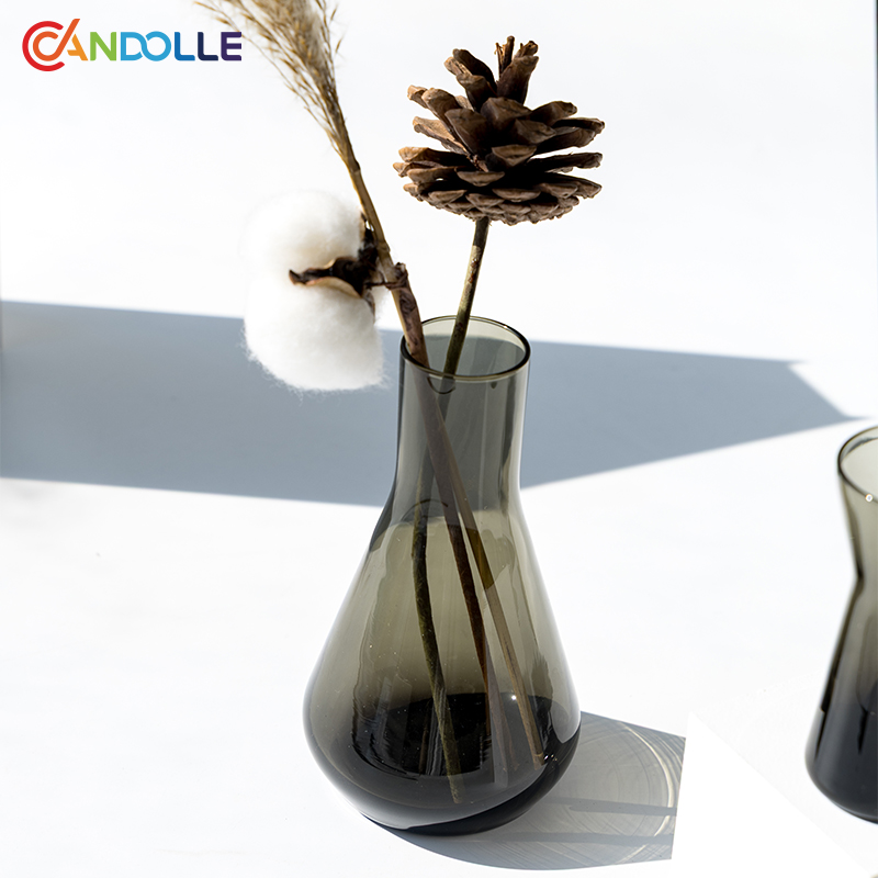 Smoky Glass Reed Diffuser Bottle Flower Vase Smoky Glass Reed Diffuser Bottle Flower Vase